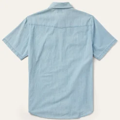 Chambray Oxford Short Sleeve Western Shirt