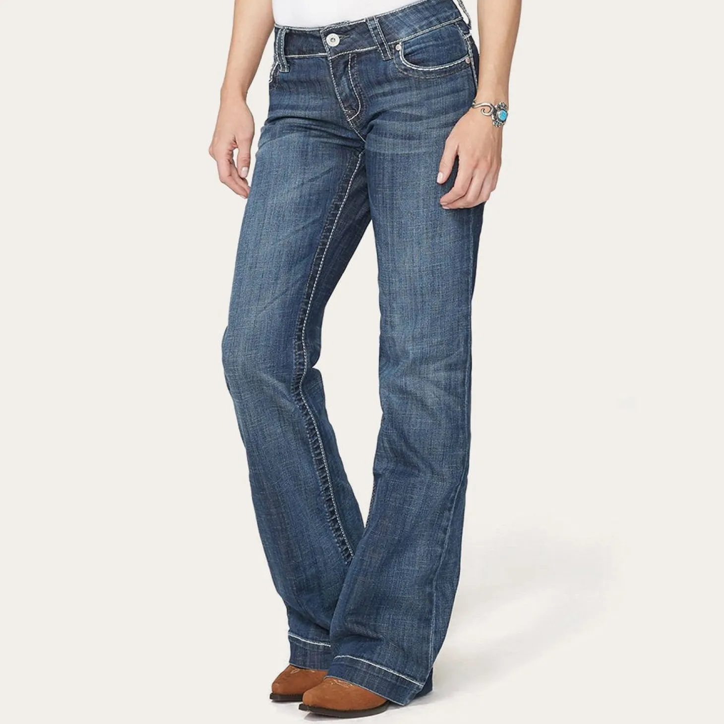214 City Trouser Jeans With Chevron Back Pocket