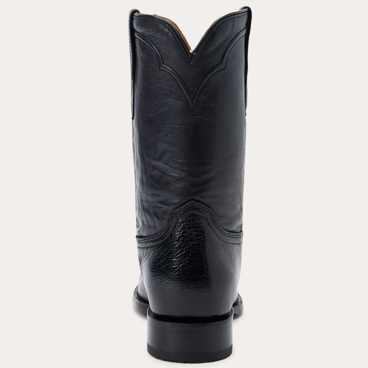 Clay Smooth Ostrich Roper Boots