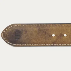Contrast Stitch Western Tab Belt