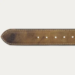 Contrast Stitch Western Tab Belt