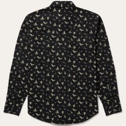 Conversation Print Western Shirt