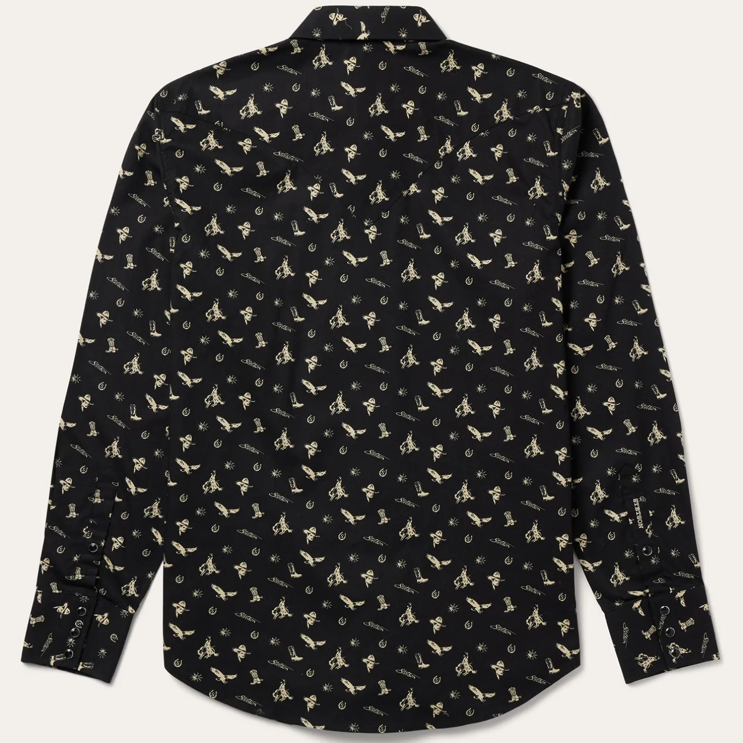 Conversation Print Western Shirt
