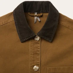 Corduroy Collar Canvas Barn Jacket
