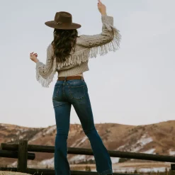 Cream Fringed Cardigan