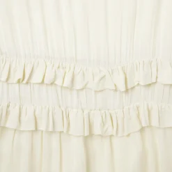 Cream Herringbone Dress