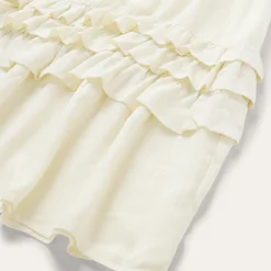 Cream Herringbone Dress