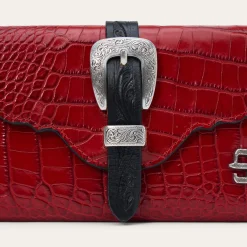 Croco Embossed Clutch Wallet