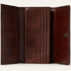 Croco Embossed Front Flap Wallet