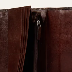 Croco Embossed Front Flap Wallet