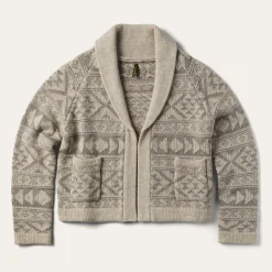 Cropped Shawl Collar Cardigan