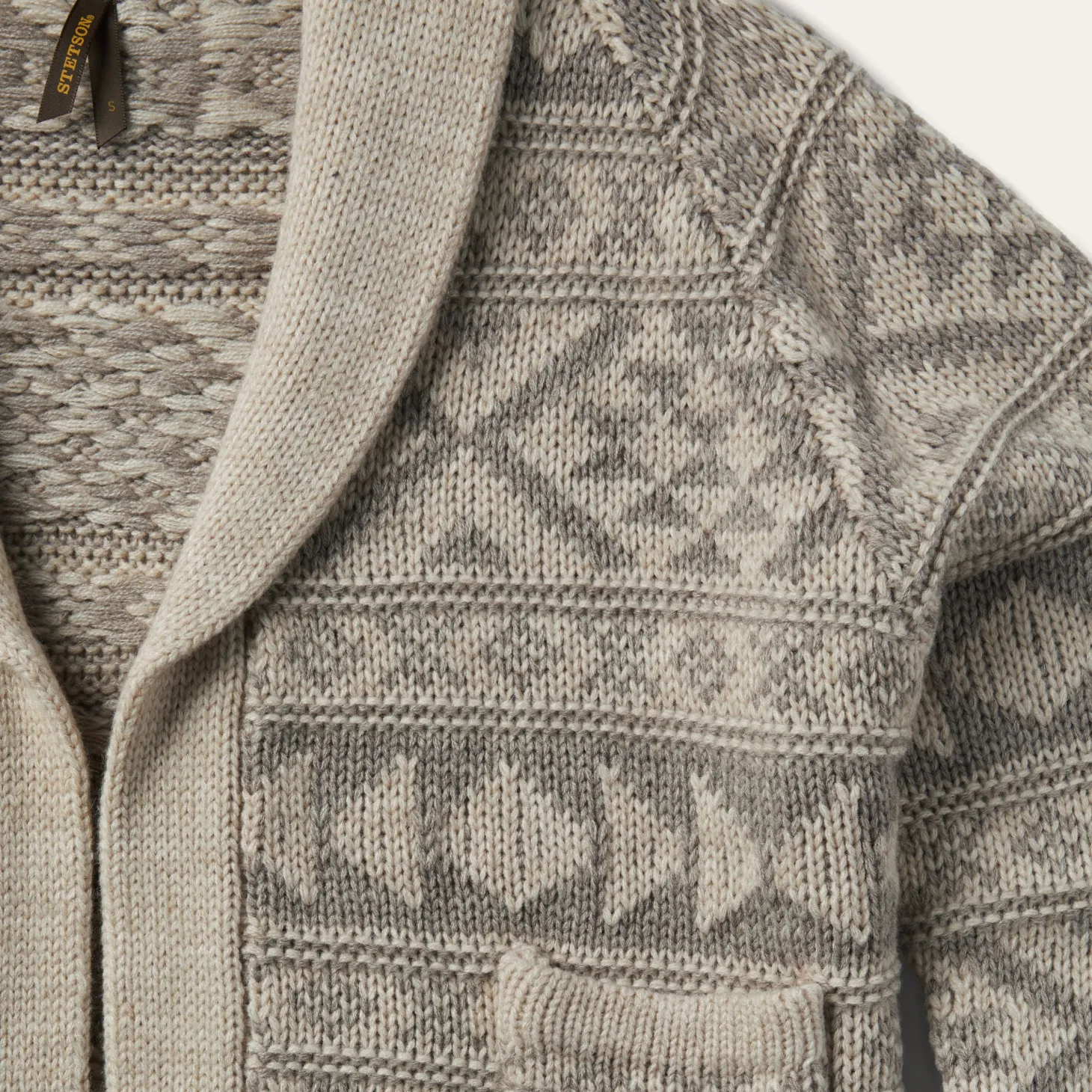 Cropped Shawl Collar Cardigan