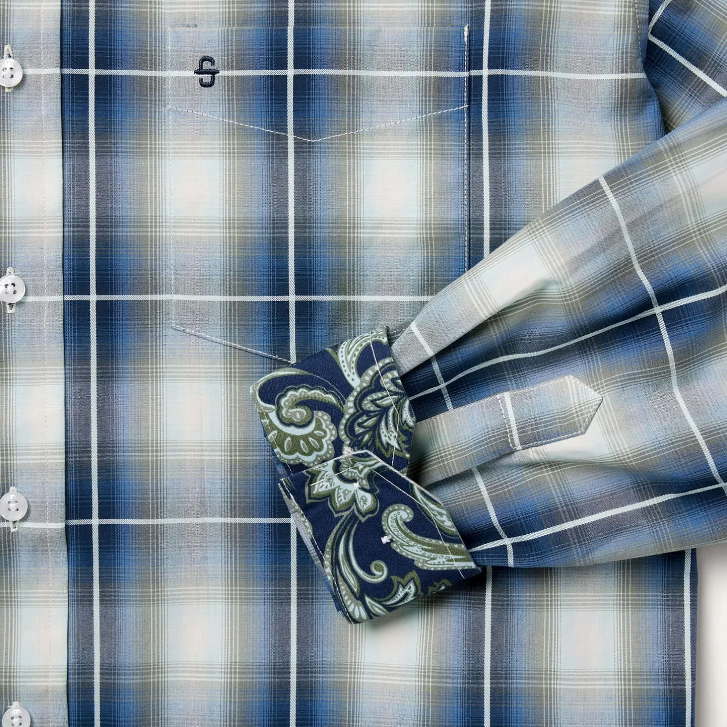 Crystal Plaid Button Down Shirt
