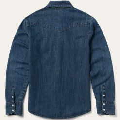 Dark Denim Snap Western Shirt