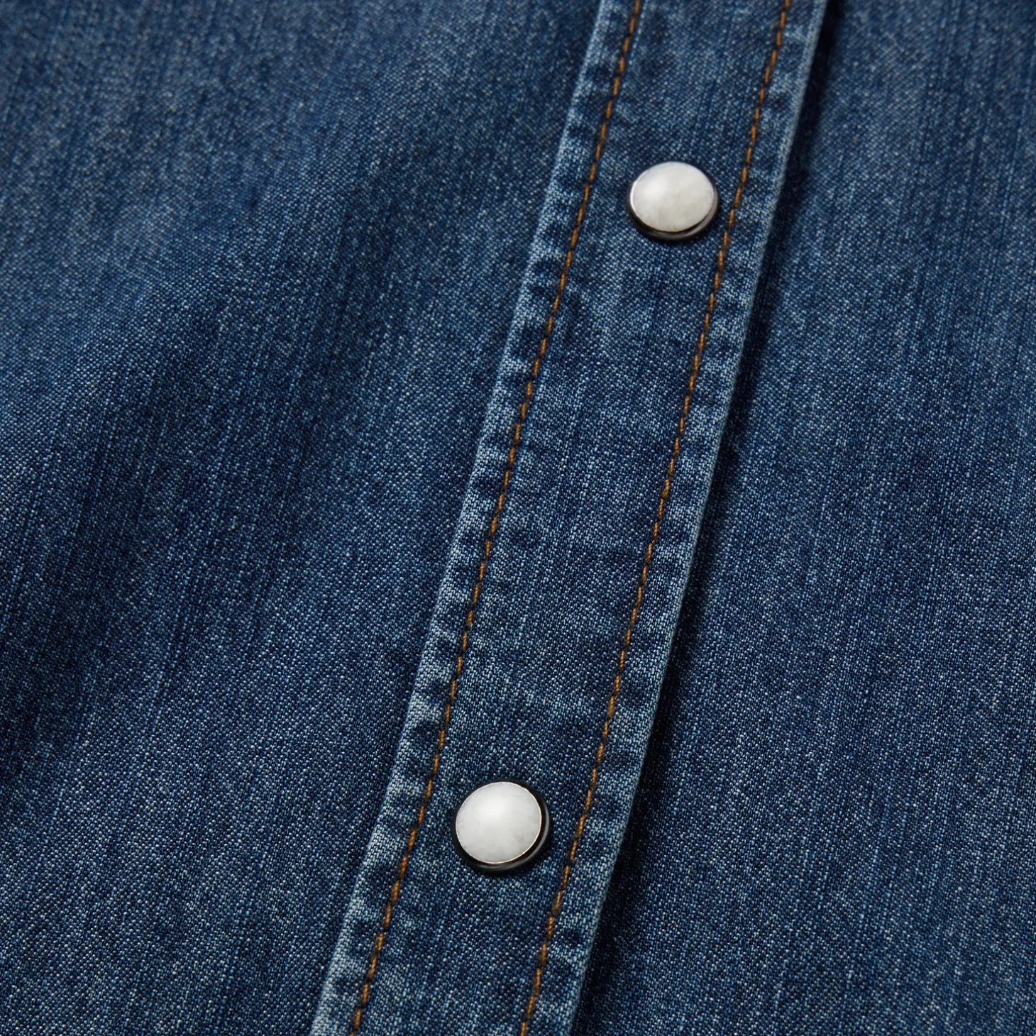 Dark Denim Snap Western Shirt