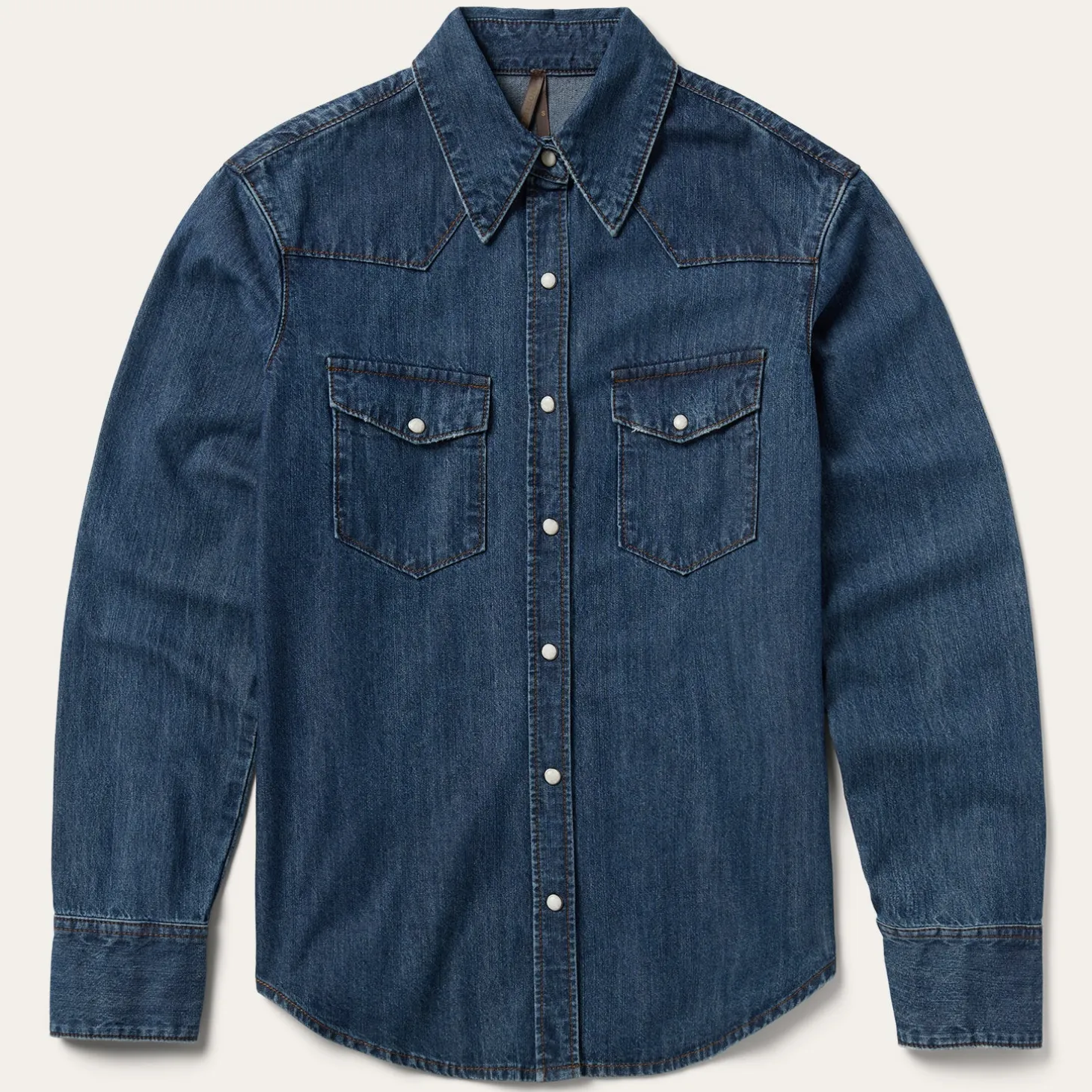 Dark Denim Snap Western Shirt