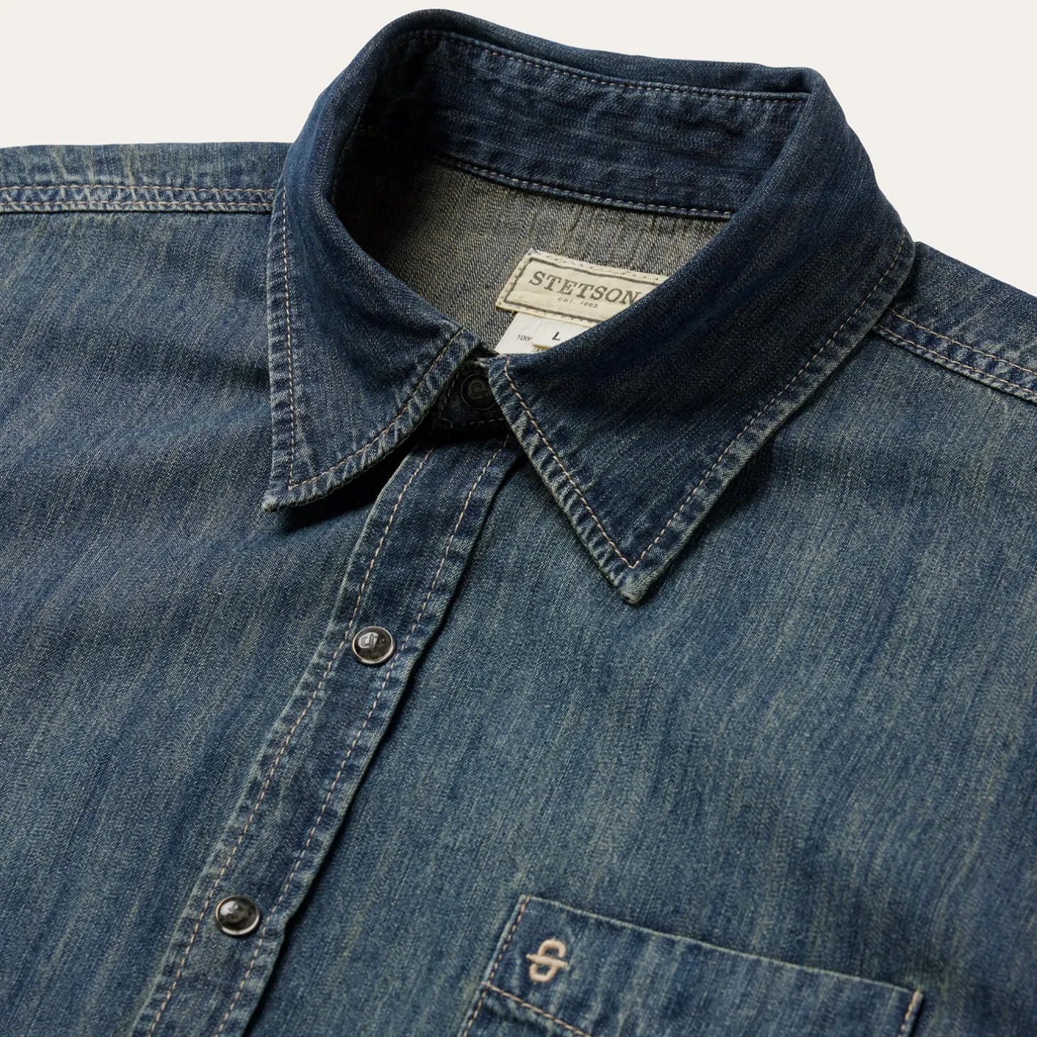 Dark Denim Western Shirt