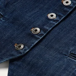 Dark Wash Stretch Denim Vest