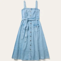 Denim Button Front Dress