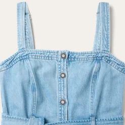 Denim Button Front Dress