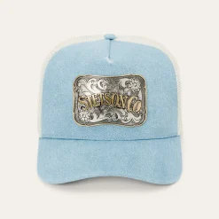 Denim Plaque Trucker Hat