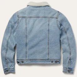 Denim Sherpa Lined Jacket