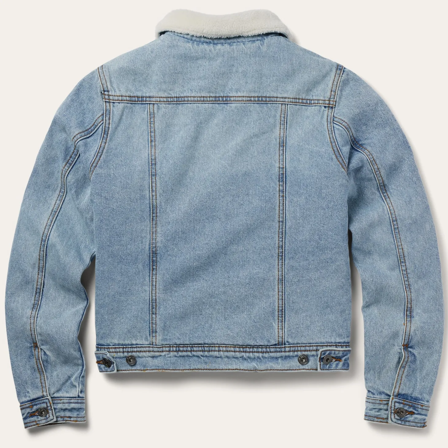 Denim Sherpa Lined Jacket