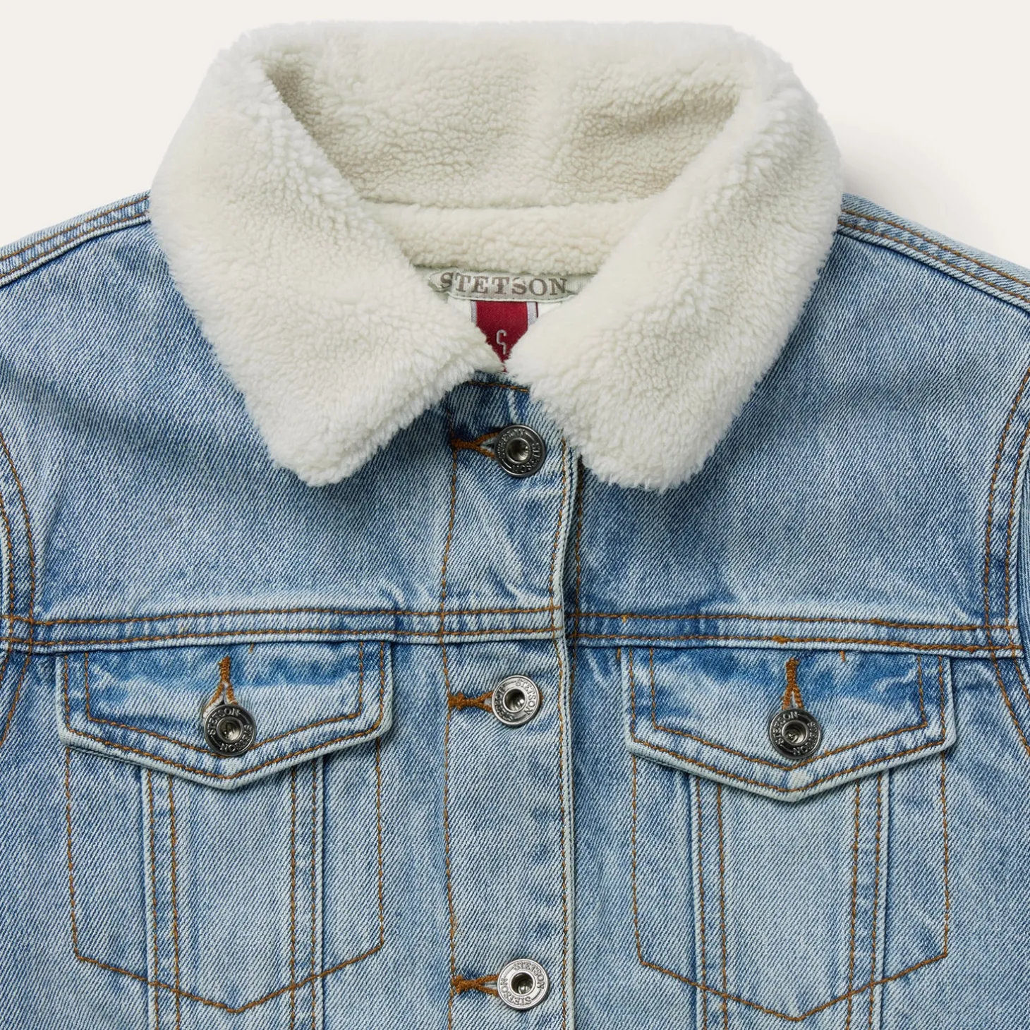 Denim Sherpa Lined Jacket