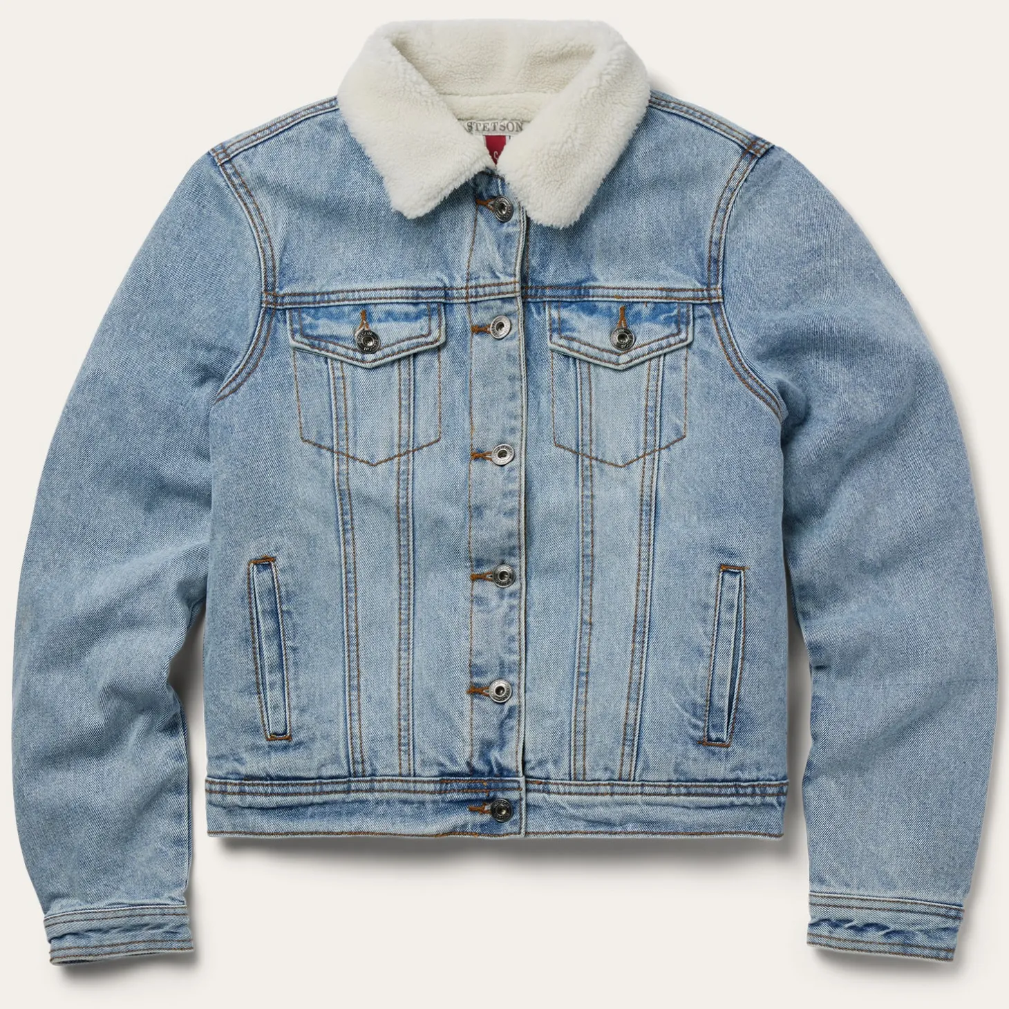 Denim Sherpa Lined Jacket