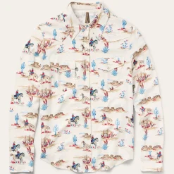 Desert Trail Print Western Shirt