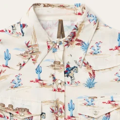 Desert Trail Print Western Shirt