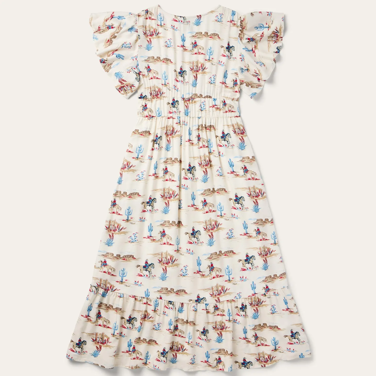 Desert Trails Print Prairie Dress
