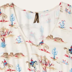 Desert Trails Print Prairie Dress