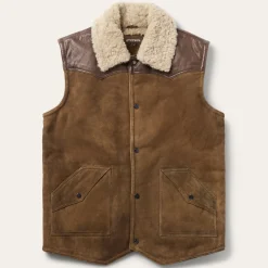 Distressed Suede Vest
