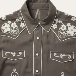 Embroidered Retro Western Shirt