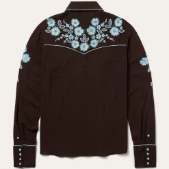 Embroidered Retro Western Shirt