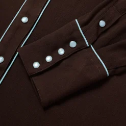 Embroidered Retro Western Shirt