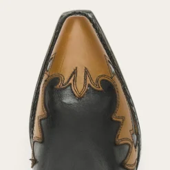 Faye Cowgirl & Horse Underlay Leather Boot