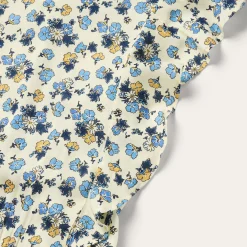 Field Flowers Print Peasant Dress