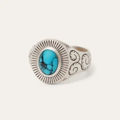 Filigree Ring with Turquoise
