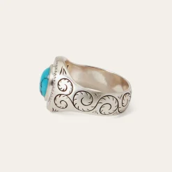 Filigree Ring with Turquoise