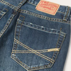 1014 Fit Destructed Dark Wash Jeans