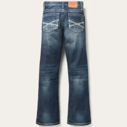 1014 Fit Destructed Medium Wash Jeans