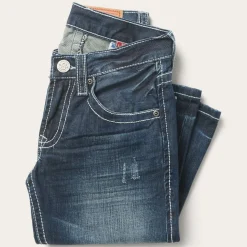 1014 Fit Destructed Medium Wash Jeans