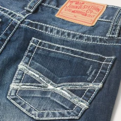 1014 Fit Destructed Medium Wash Jeans