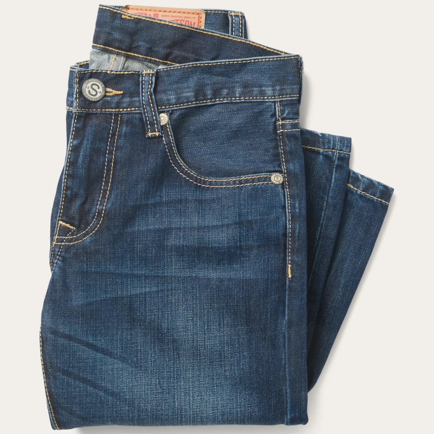 1014 Fit Semi-Destructed Wash Jeans