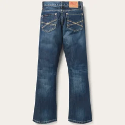1014 Fit Semi-Destructed Wash Jeans