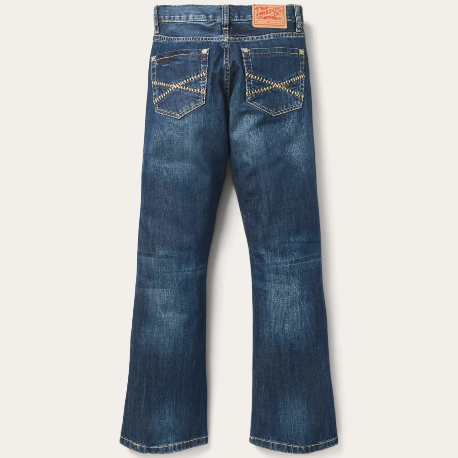 1014 Fit Semi-Destructed Wash Jeans