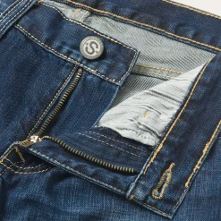 1014 Fit Semi-Destructed Wash Jeans