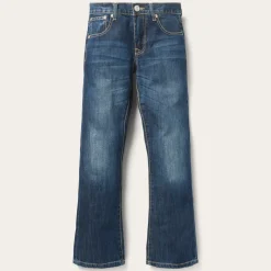1014 Fit Semi-Destructed Wash Jeans